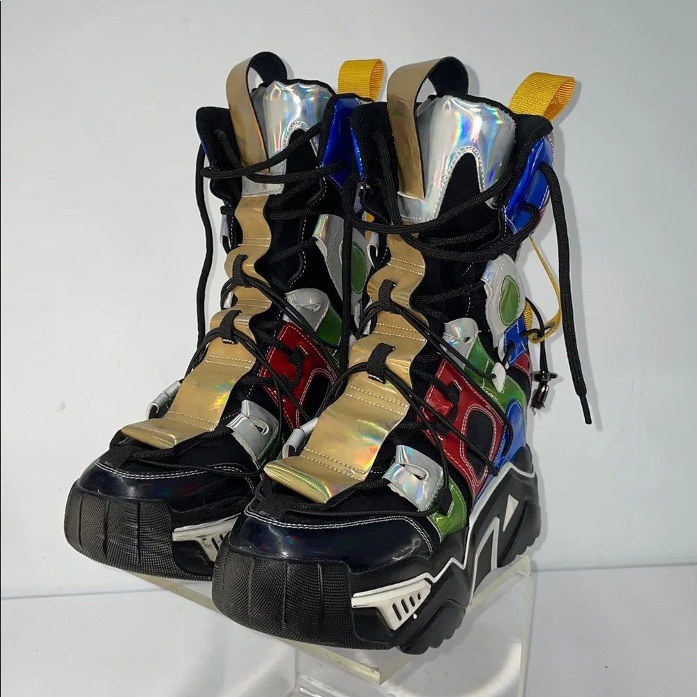 HOLOGRAPHIC HI TOP SNEAKERS FTL-02-072 - Picture 9 of 9